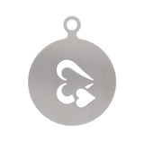 4PC ASSORTED STAINLESS STEEL COFFEE STENCILS