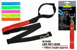 PET BUDDIES LED PET LEAD 120CM X 2.5CM