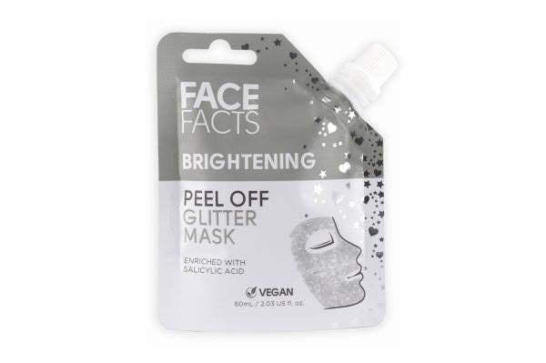 60ML BRIGHTENING PEEL OFF GLITTER MASK SILVER