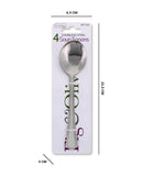 4PCS METAL SOUP SPOONS 17.5CM