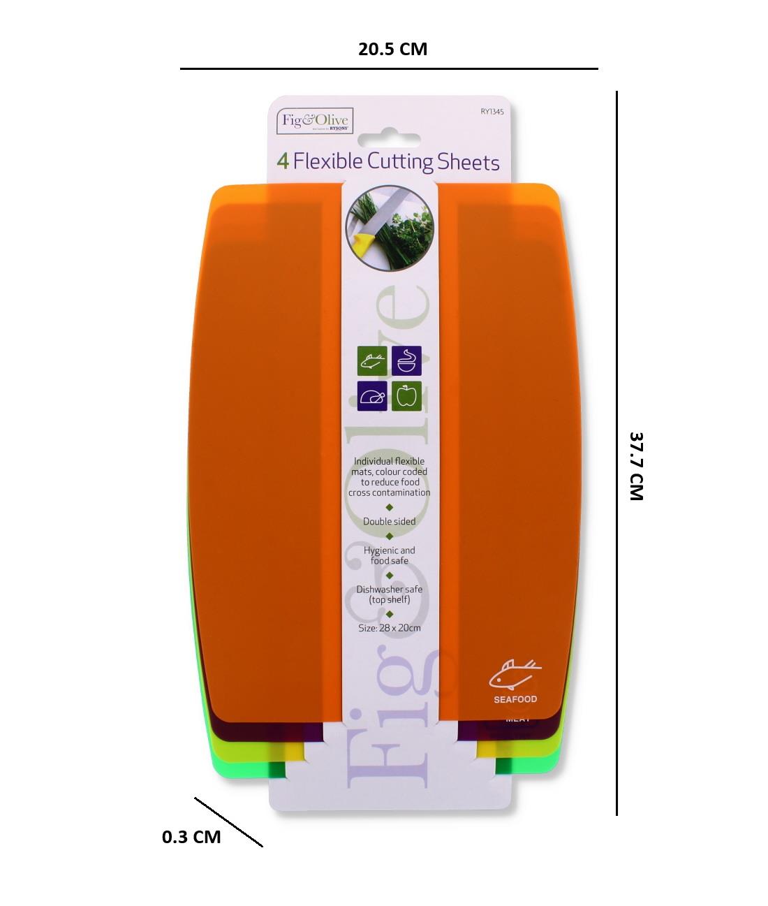 4PK ASSORTED FLEXIBLE CUTTING SHEETS