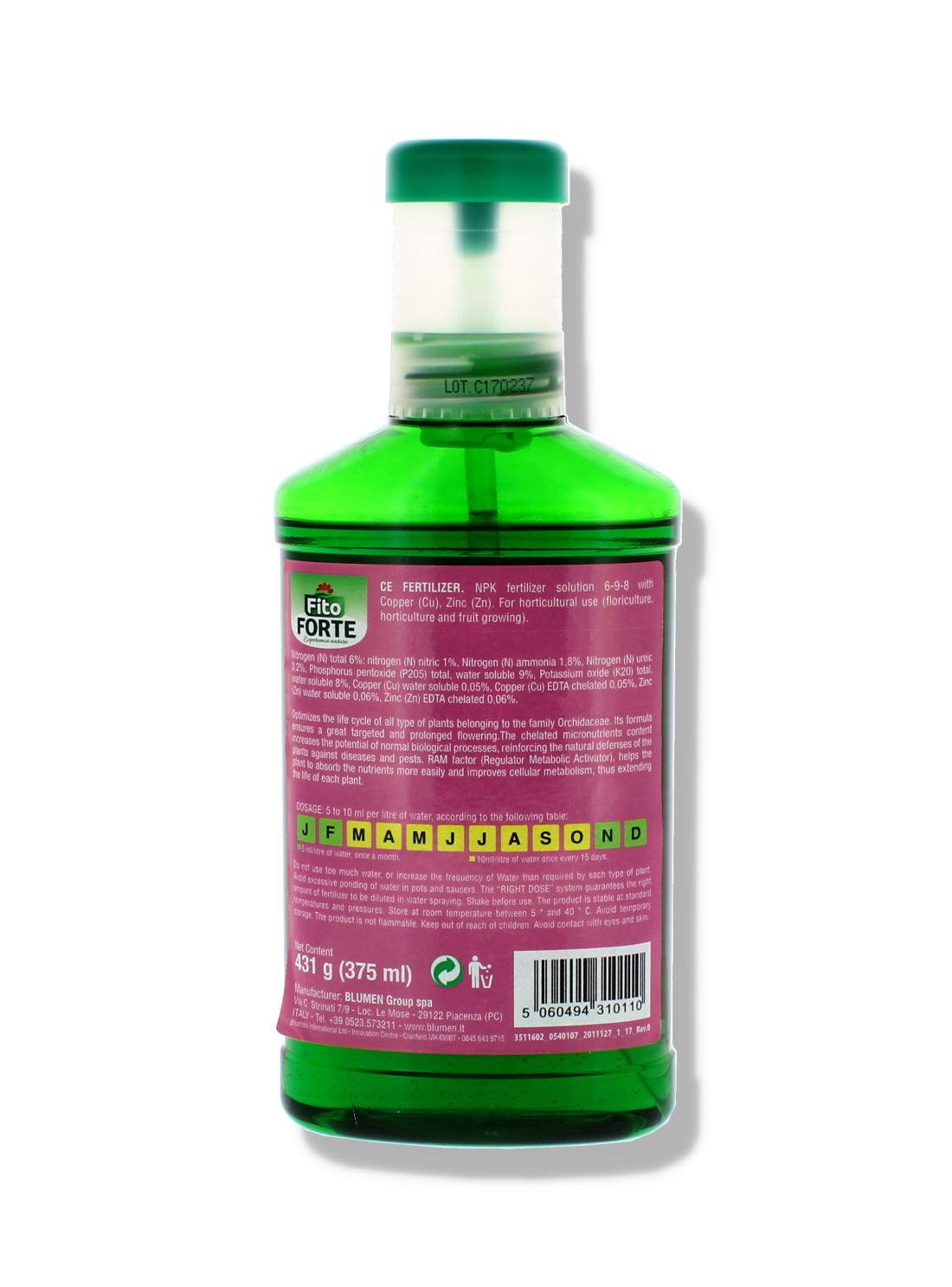375ML FITO FORTE LIQUID FERTILIZER ORCHID
