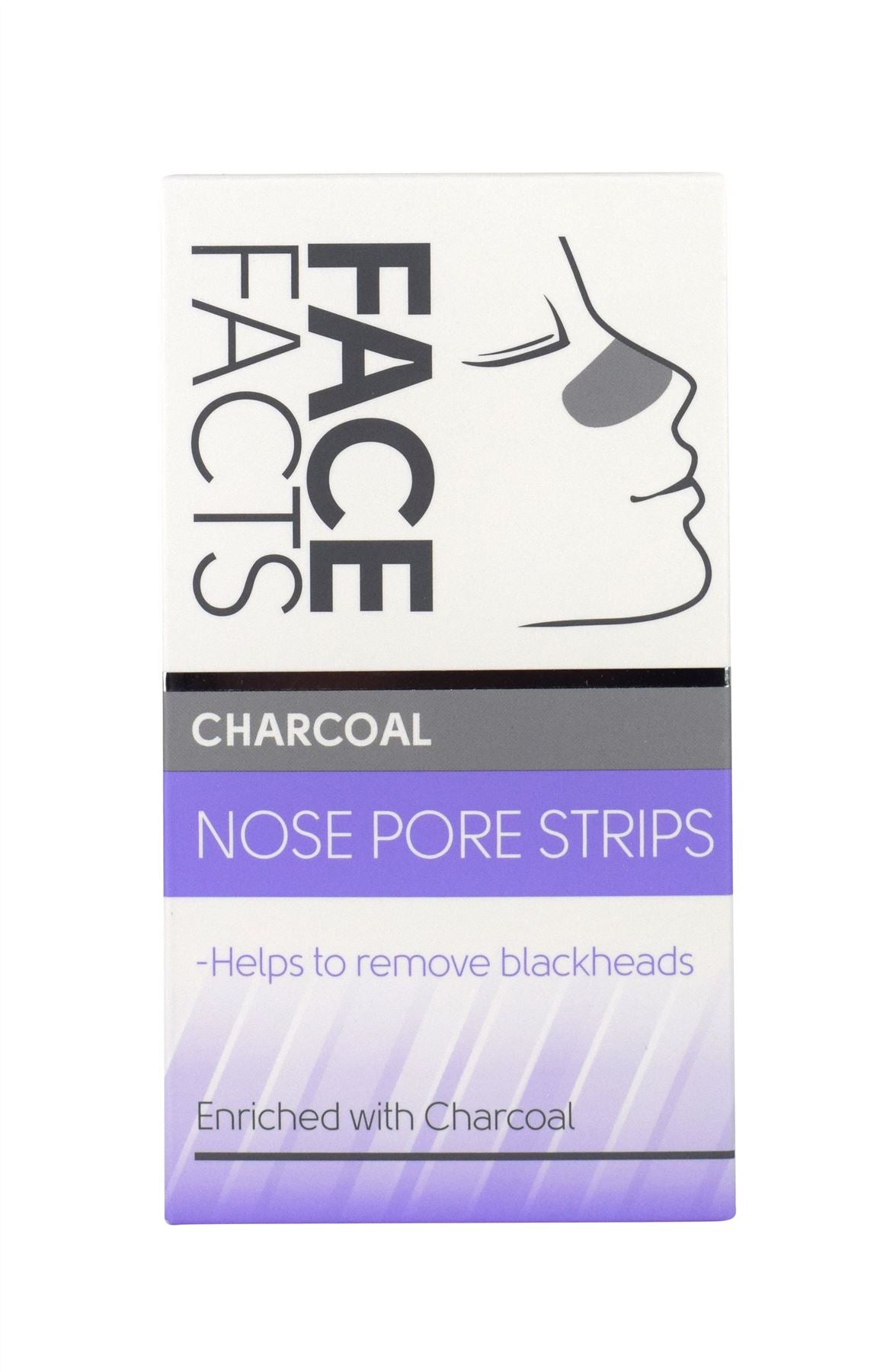6PK FACE FACTS NOSE PORE STRIPS CHARCOAL