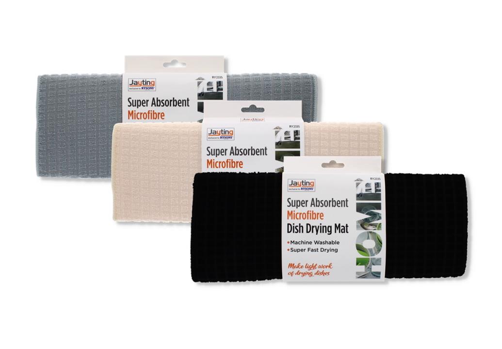 ASSORTED COLOUR DISH DRYING MAT