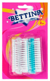 2PK ASSORTED BETTINA NAIL BRUSH