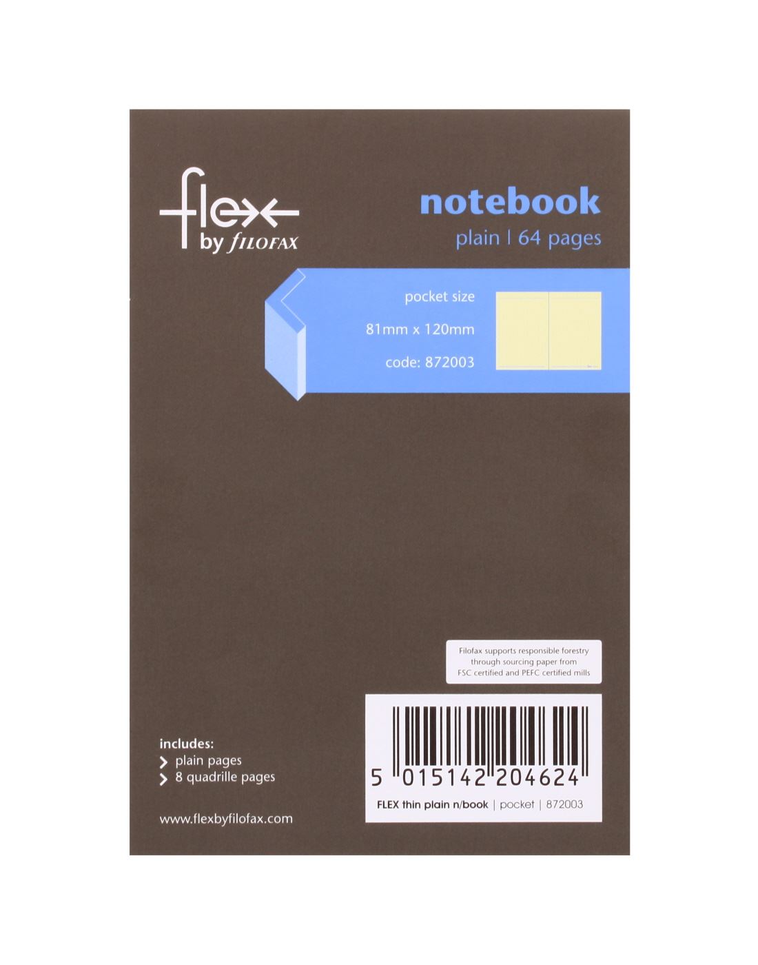 FILOFAX POCKET SIZE NOTEBOOK 64 PAGES