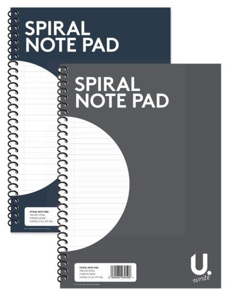 ASSORTED SPIRAL WRITING PAD 40 SHEETS