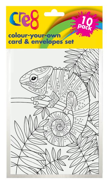 ASSORTED COLOUR YOUR OWN CARD & ENVELOPES SET