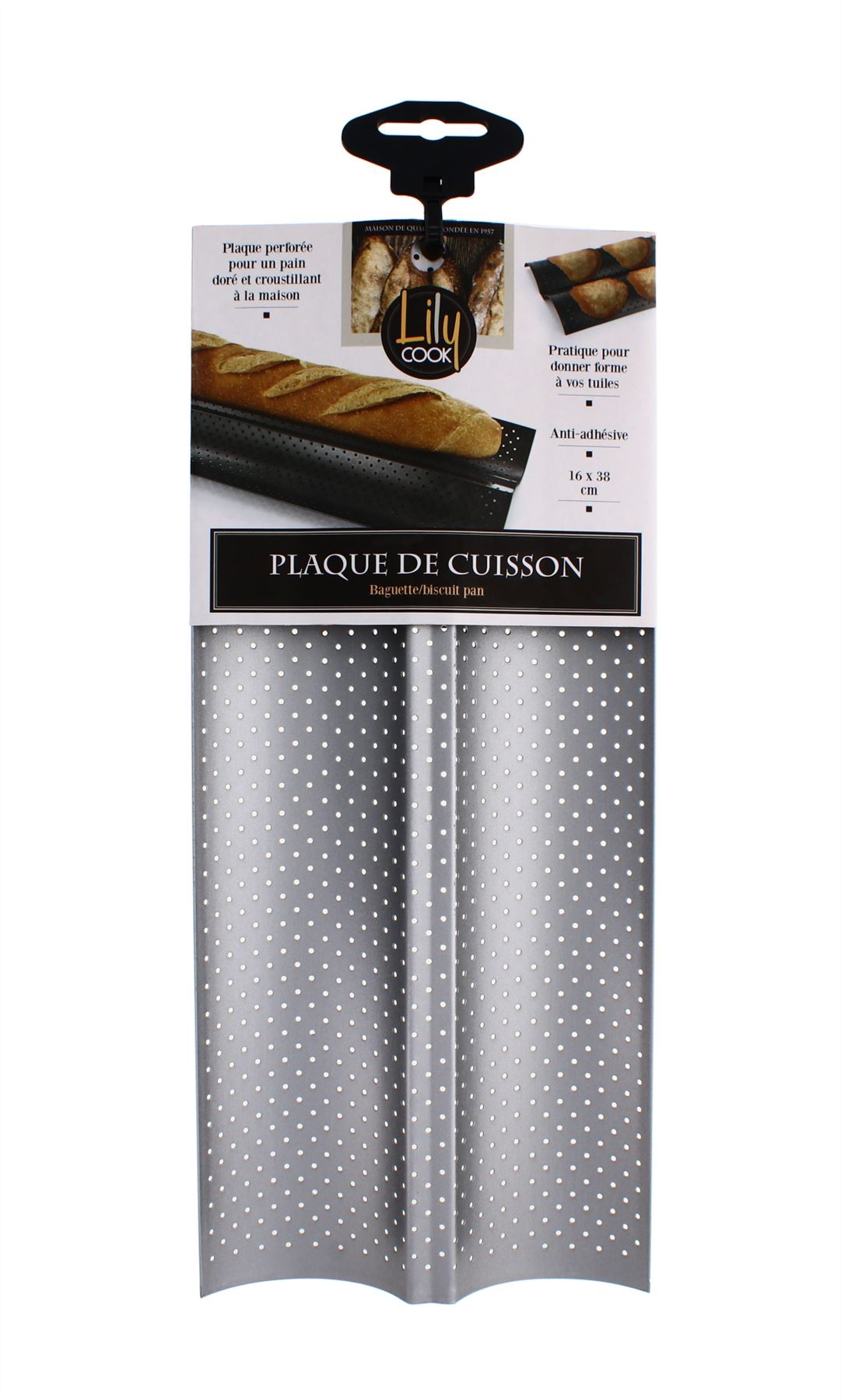 2 STICK FRENCH STYLE BREAD METAL TRAY