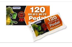 120 HEAVY DUTY PEDAL BIN LINERS ROLL