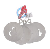 4PC ASSORTED STAINLESS STEEL COFFEE STENCILS