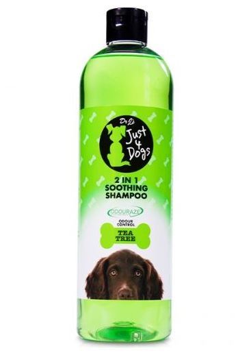 DR.J'S JUST 4 DOGS TEA TREE SHAMPOO WITH ODOUR CONTROL 500ML