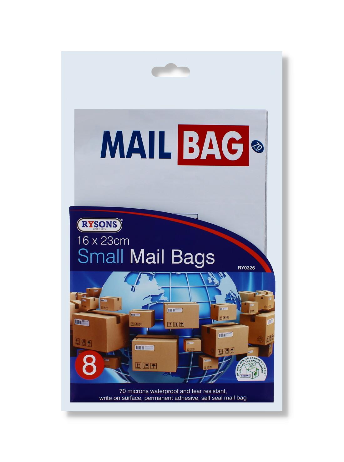 8PK SMALL MAIL BAGS 16X23CM