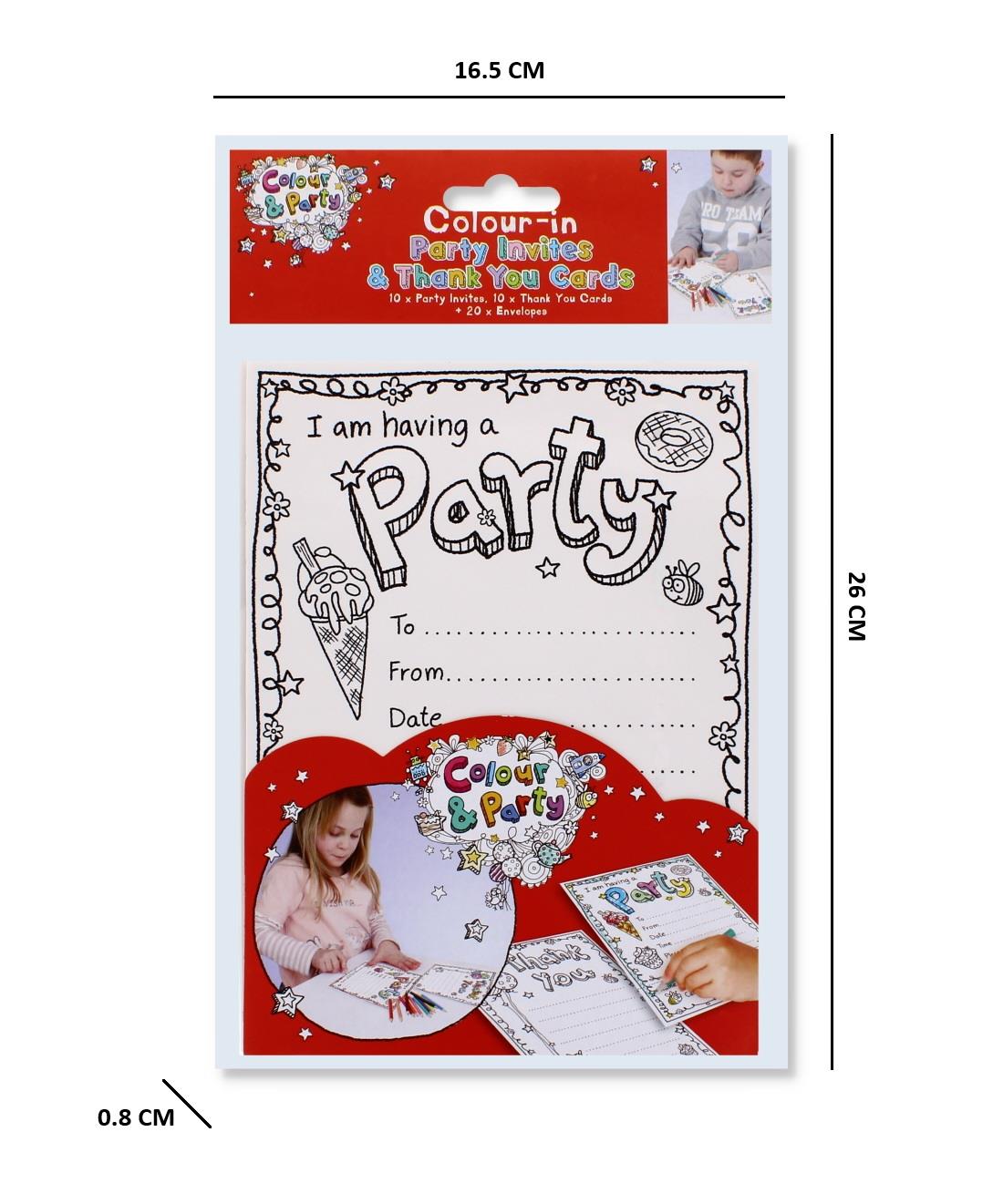 COLOUR-IN INVITATION & THANK YOU CARD