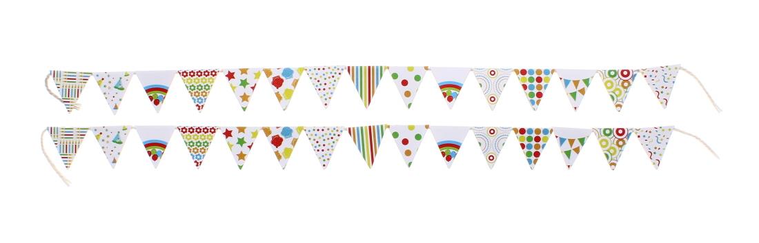 2PK MINI PENNANT FLAGS FIESTA