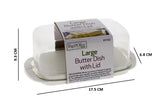 LARGE BUTTER DISH WITH LID