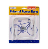 UNIVERSAL STORAGE HOOKS TWIN PACK