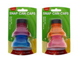 2PC ASSORTED SNAP CAN CAPS