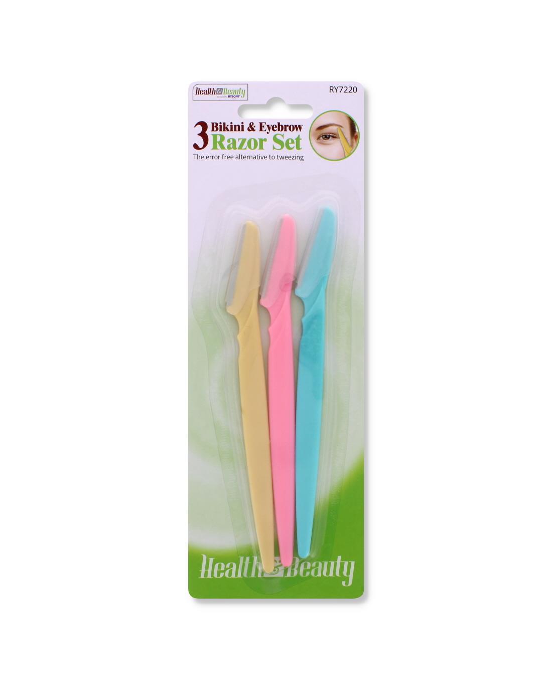 3PK RAZOR SET BIKINI & EYEBROW