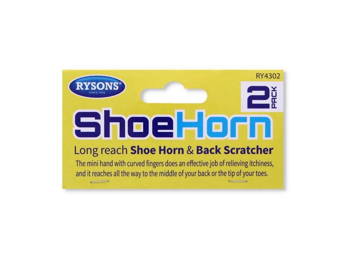 2PK SHOE HORN/ BACK SCRATCHER