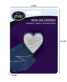 30 IRON ON CRYSTAL GEMS