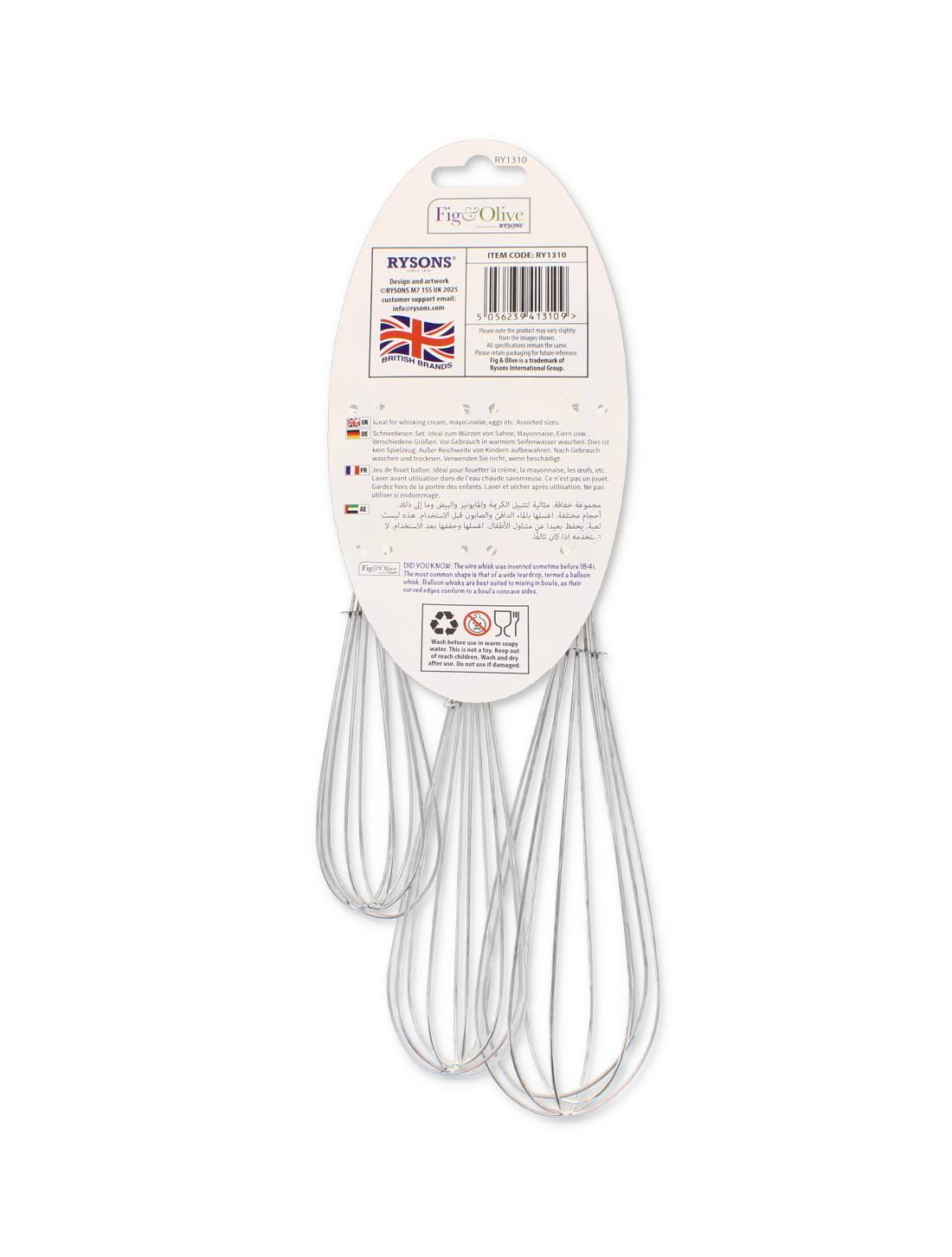 3PCS BALLOON WHISK SET