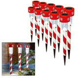 10PC LED WHITE FESTIVE SOLAR LIGHTS