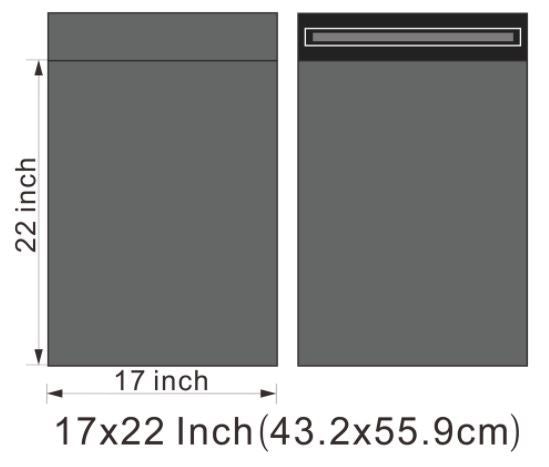 100PK WATERPROOF MAILING BAG - 17 X 22 INCH
