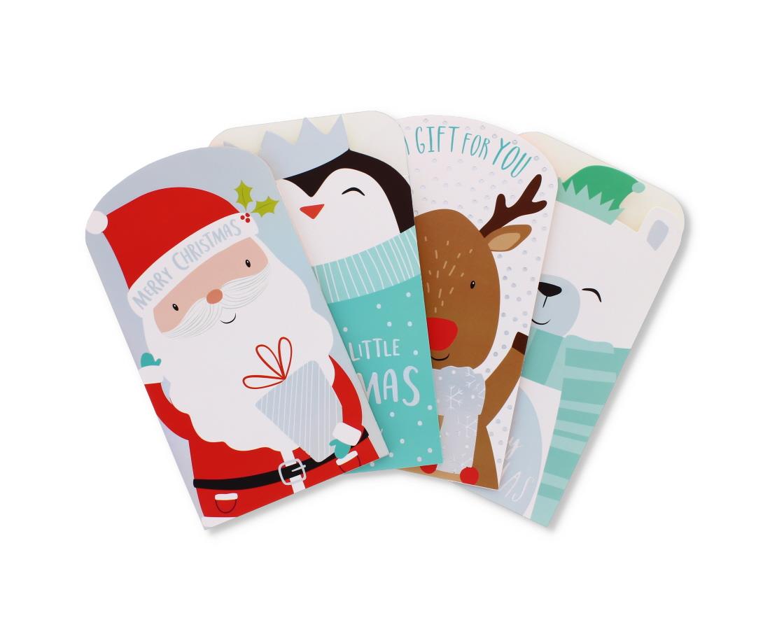 4 CUTE MONEY WALLETS XMAS
