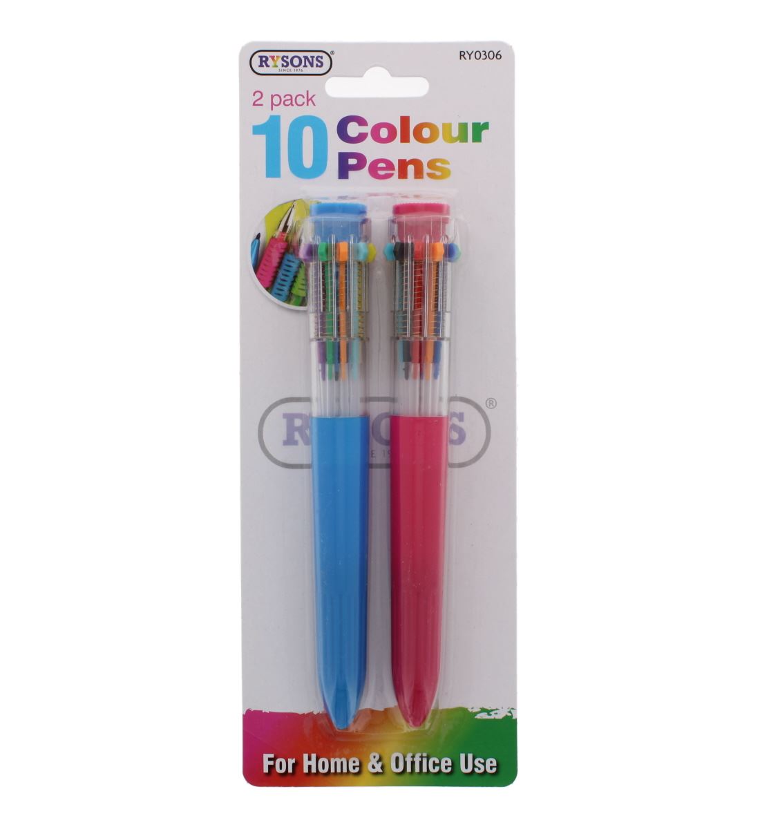 2 PK 10 COLOURS BALLPEN