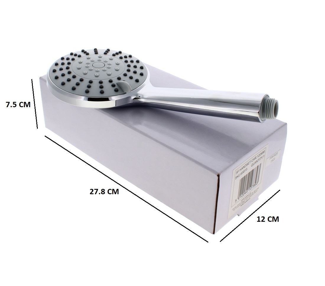 5 FUNCTION SHOWER HANDSET CHROME CROYDEX