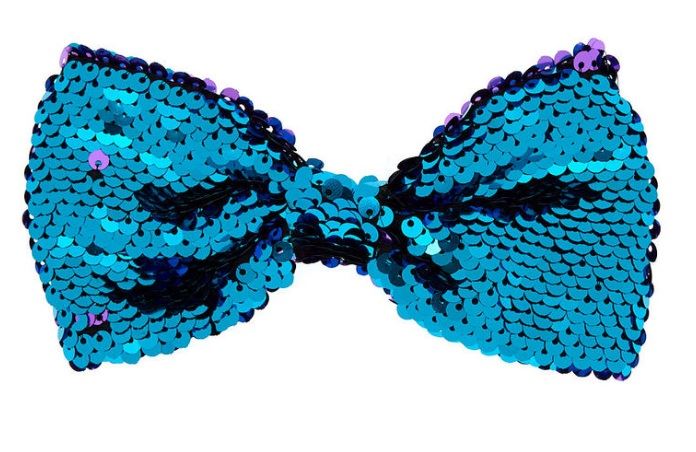 CLAIRE'S BOW CLIP BLUE