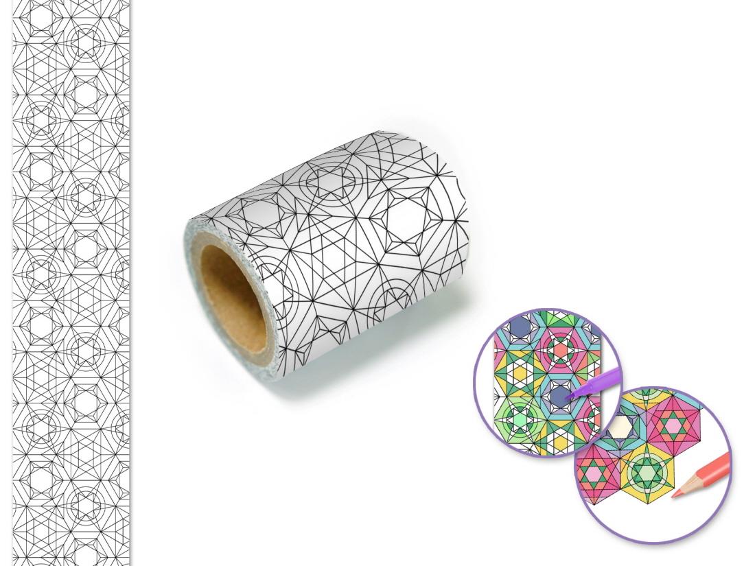 ART THERAPY WASHI TAPE GEOMETRIC ABSTRACT