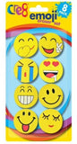 8PK CRE8 EMOJI ERASER SET