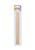 6PC ASSORTED WOOD DOWELS