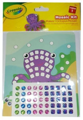 ASSORTED CRAYOLA OCTOPUS GEM MOSAIC KIT
