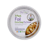 3PK FOIL EXTRA DEEP PIE DISHES (12/24)