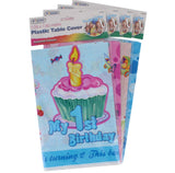 RYSONS ASSORTED PLASTIC TABLE COVER 1.08X1.80M