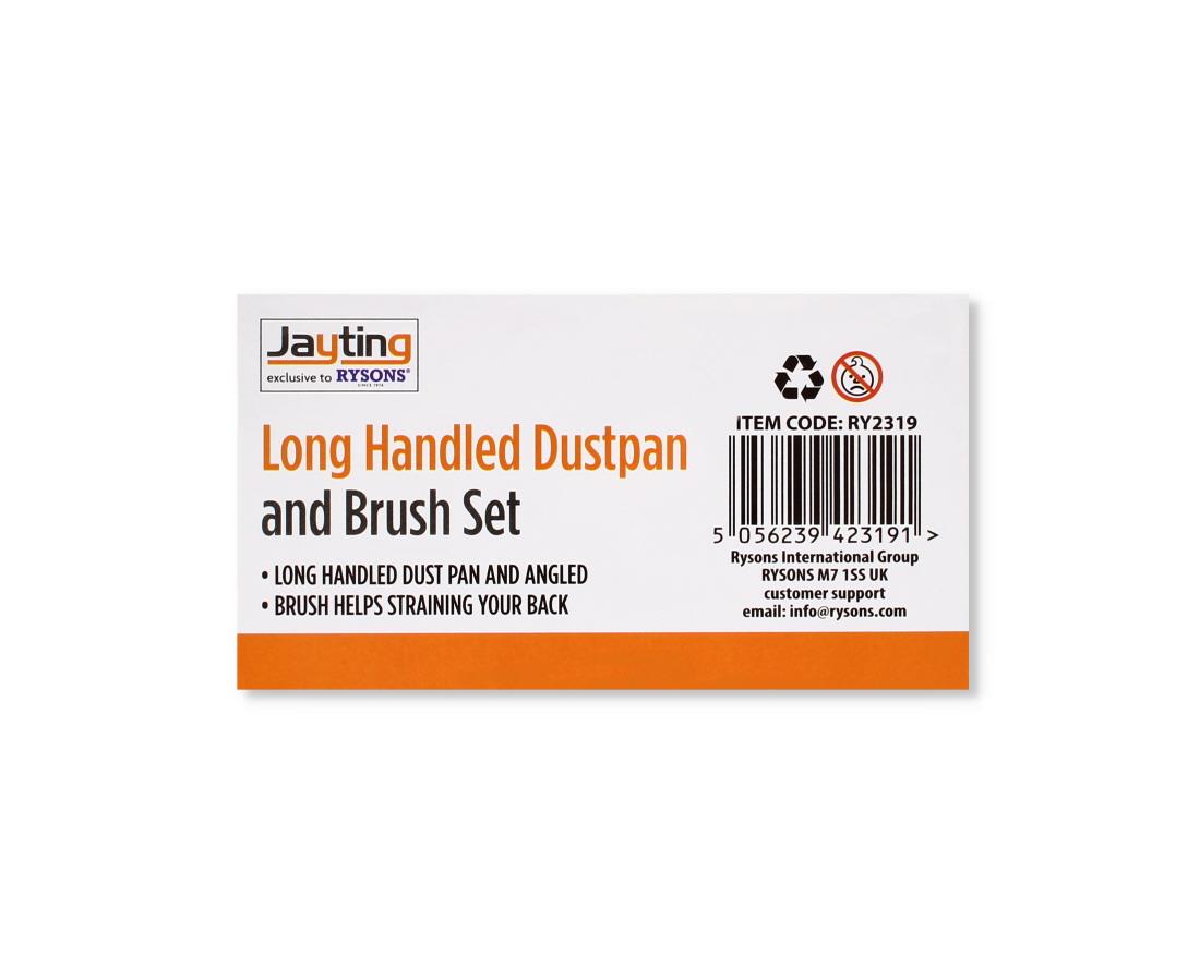 2PC LONG HANDLED DUST PAN SET