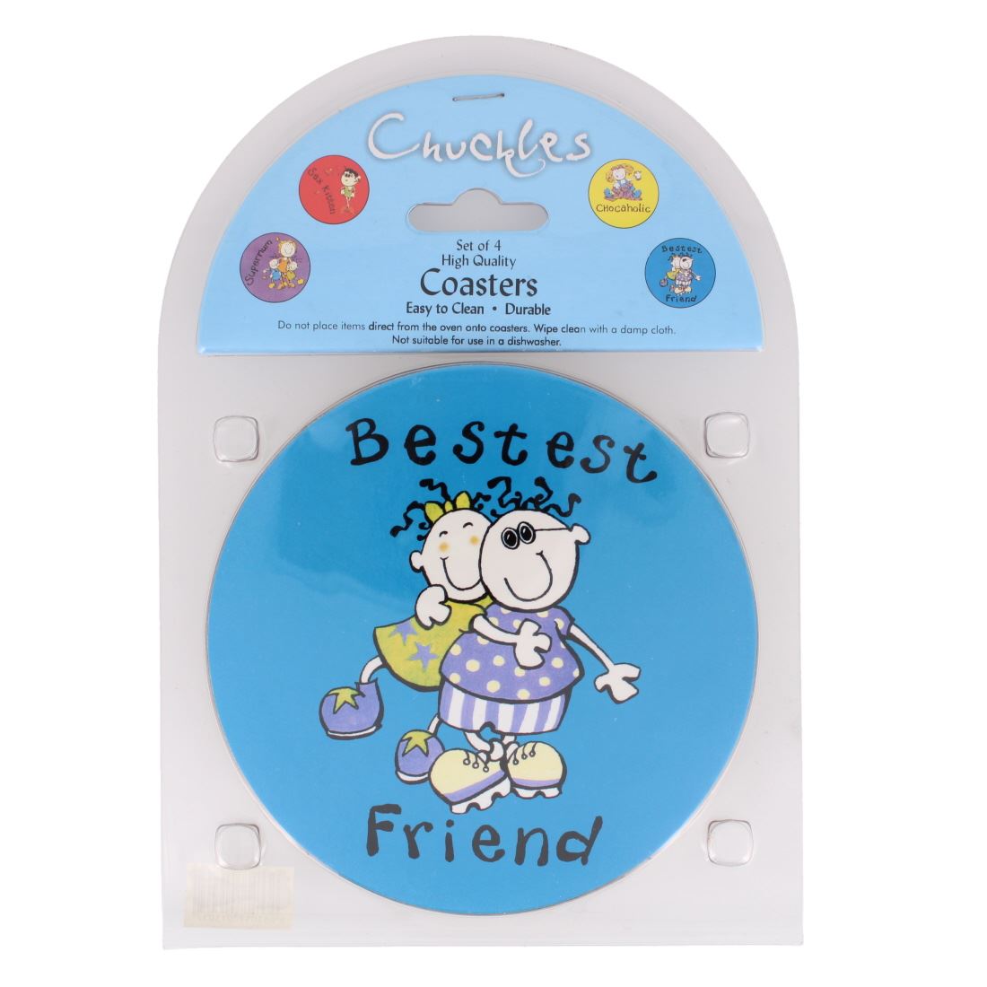 4PC ASSORTED CHARACTER COASTERS