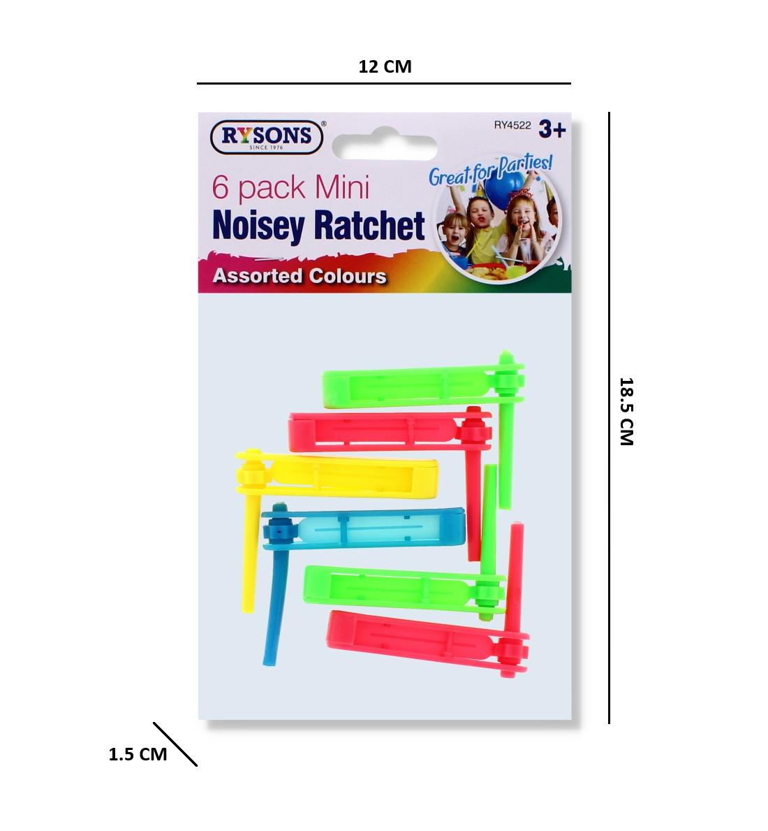 RYSONS 6PK MINI NOISY RATCHET