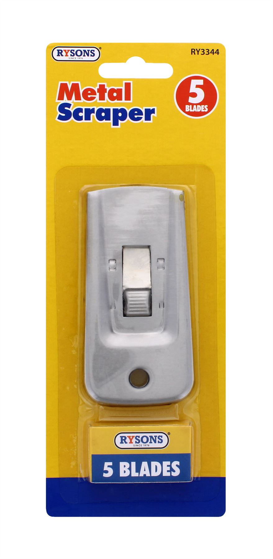 SCRAPER WITH RETRACTABLE BLADES 5PK