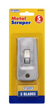 SCRAPER WITH RETRACTABLE BLADES 5PK