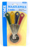 4PC STAINLESS STEEL MEASURING SPOONS