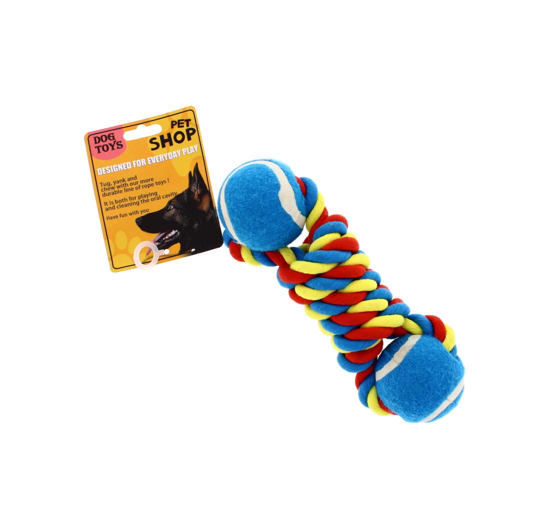 DOG TOY DUMBBELL SHAPED FOR SMALL DOGS