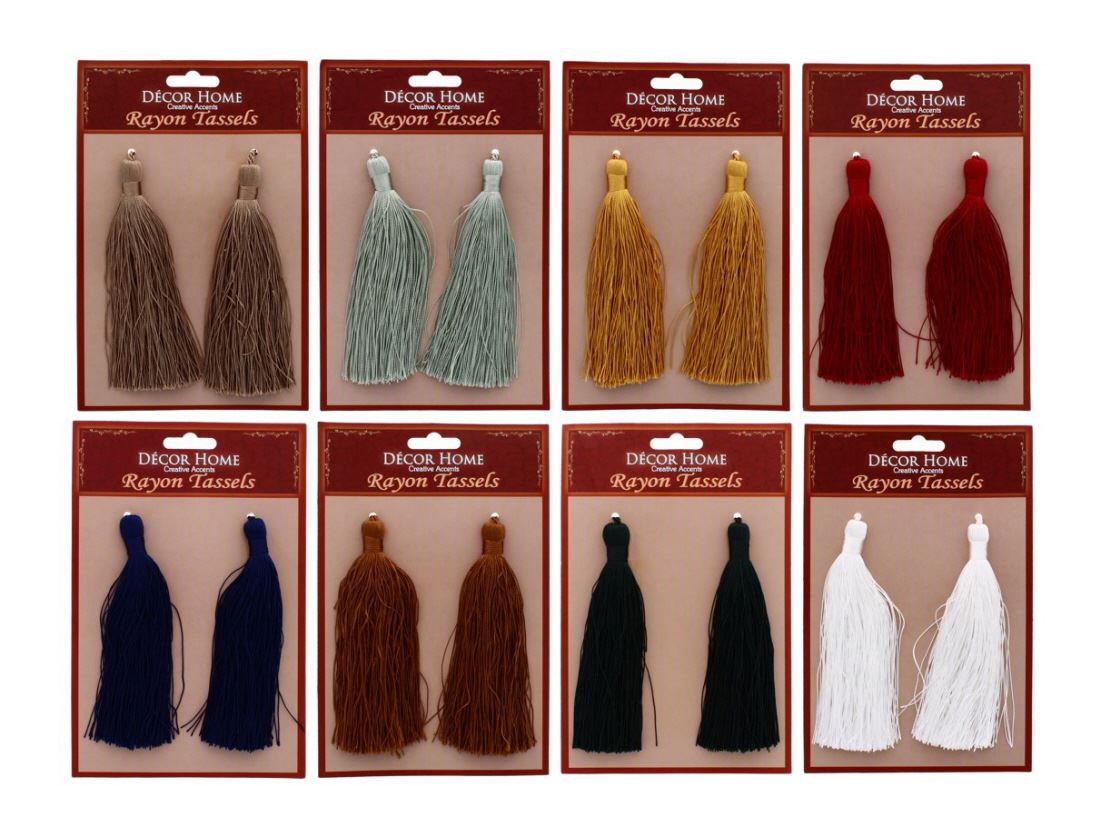 ASSORTED TRIM RAYON TASSELS