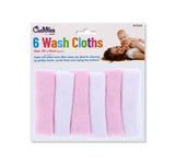 6PC WASH CLOTHS SIZE 20X20CM