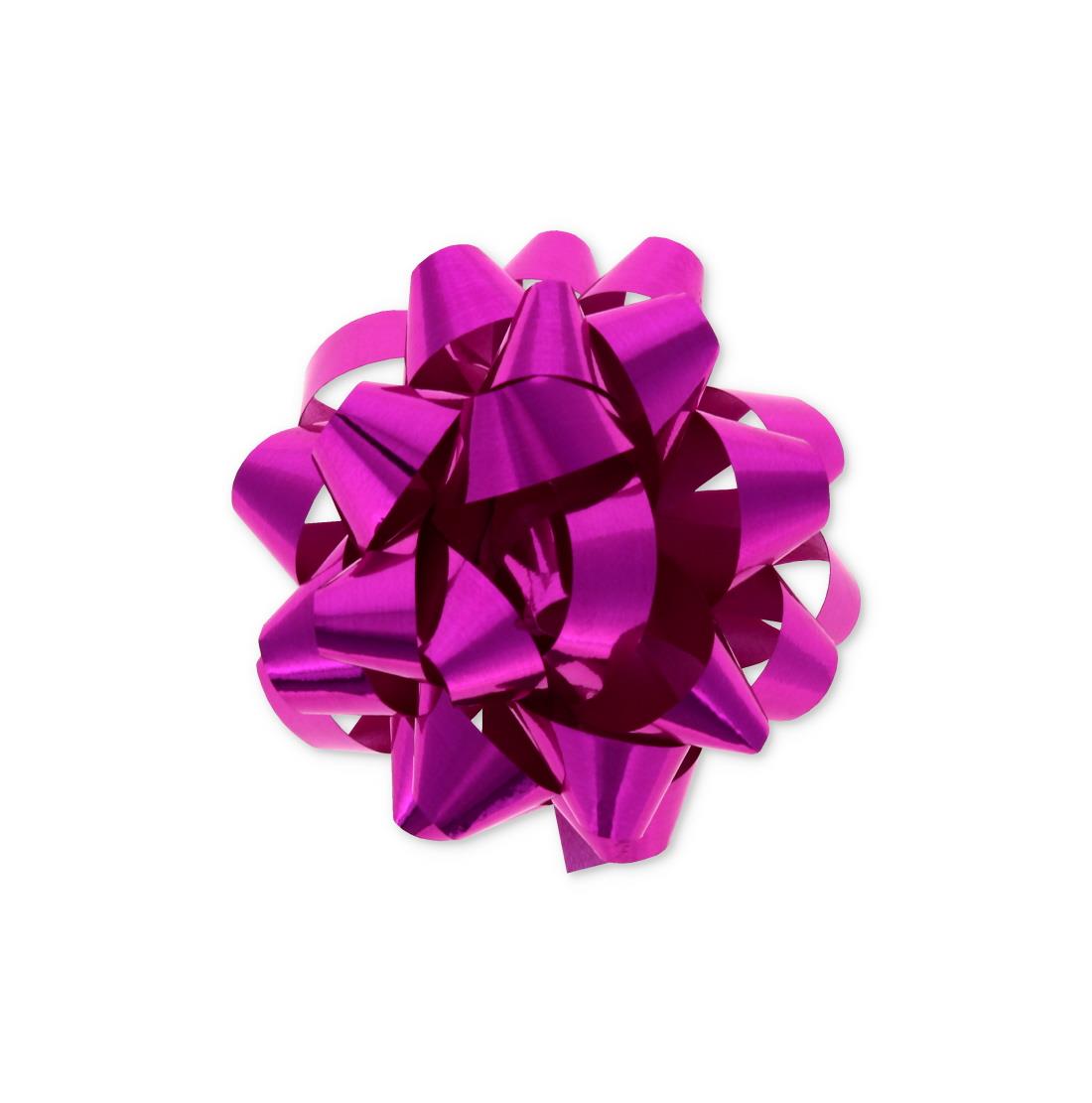 MAGENTA METALLIC SHINE GIFT BOW 6.3CM