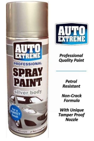 400ML SPRAY PAINT FOR PERFECT FINISH SILVER BODY
