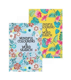 A5 MINDFUL COLOURING & WORD SEARCH BOOK 1 & 2